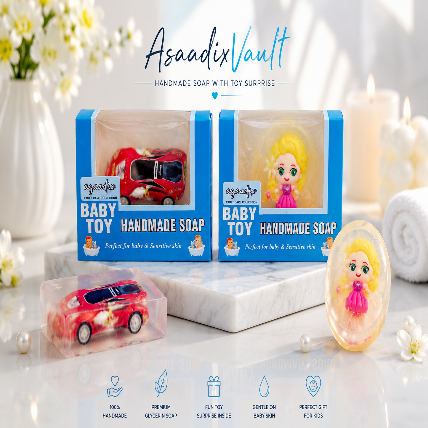 Baby Soaps (Each pack of 1)      AZAADI OFFER
